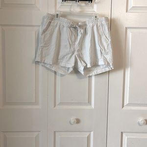 White Linen Shorts